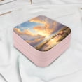 thumbnail image 5 of Leather Travel Jewelry Storage Box - Portable Jewelry Organizer - Watering Hole, 5 of 6