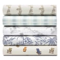 thumbnail image 3 of Tommy Bahama Vintage Map Grey 4-Piece Cotton Queen Sheet Set, 3 of 3