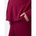 thumbnail image 5 of Ingrid & Isabel For Every Belly Women's Maternity Long Sleeve Button Down Shirt & Open Leg Pajama Set, Sizes S-XXXL, 5 of 9