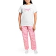 thumbnail image 4 of CafePress - Bride To Be [F/B] Women's Light Pajamas - Women's Short Sleeve Print T-Shirt and Pants Light Cotton Pajama Set, 4 of 7