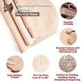 thumbnail image 3 of ELW Full Grain Cowhide Leather 4-5 oz [1.6-2mm] Thickness in Pre-Cut Size:10"x36", AB Grade Hide Vegetable Tanned Leather Using for Tooling, Carving, Molding, Dyeing Material for Craft, Hobby, 3 of 9