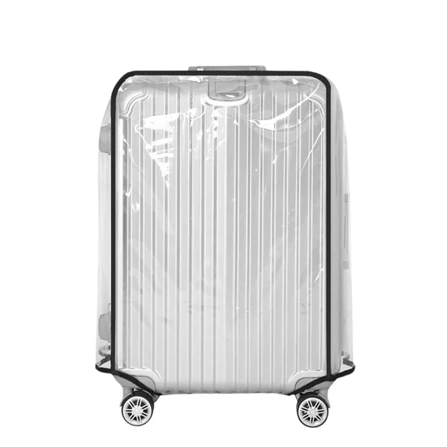 18-30inch New Full Transparent Luggage Protector Cover Waterproof Dustproof Suitcase Cover Durable PVC Rolling Luggage Accessory 24inch Thickness 15mm