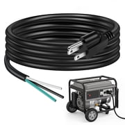 Grusce 6FT Replacement Power Cord for Appliances Power Tools, 14AWG 3 Prong Open End Pigtail 15A 1875W 125V 5-15P for Air Conditioner Dishwasher Refrigerator Dryer