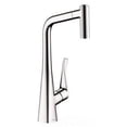 thumbnail image 1 of Hansgrohe 04508800 Metris HighArc Prep Kitchen Faucet, Steel Optik, 1 of 1