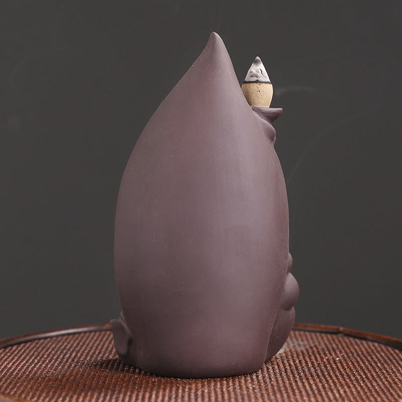 Purple Sand Urine Boy Backflow Incense Burner Creative Incense Burner Holder Office Home Zen Censer Aromatherapy Stove Ornaments