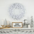 thumbnail image 3 of Northlight Pre-Lit Woodbury White Pine Artificial Christmas Wreath - 24" - Blue Lights, 3 of 7