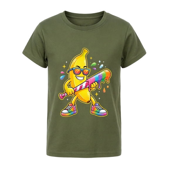 Tiijoy Boys Graphic Tees Funny Short Sleeve T-Shirt Summer Crew Neck Tshirt, Sizes 2-13