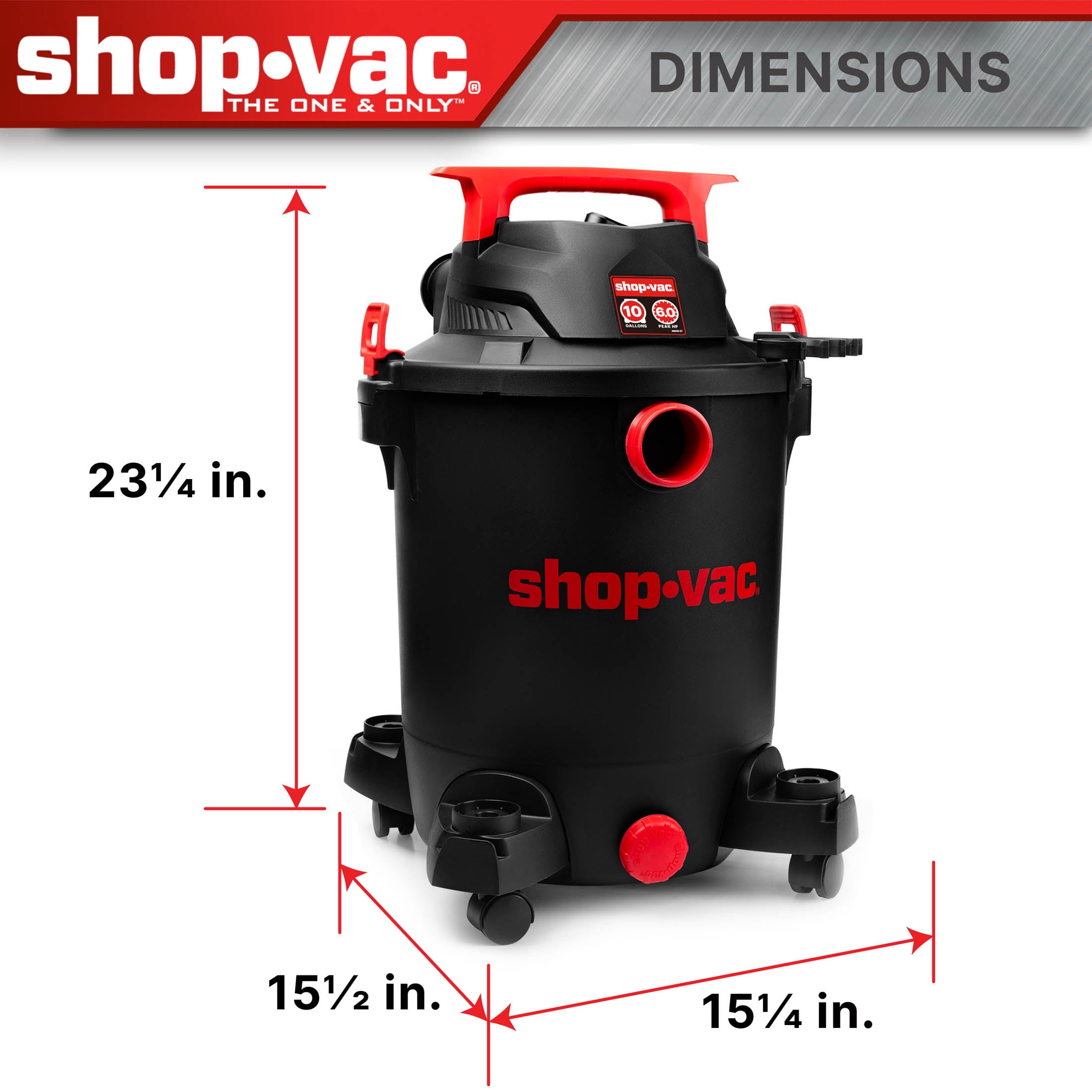 ShopVac 10 Gallon 6.0PHP Wet Dry Vac