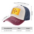 thumbnail image 3 of Men Women Flag Of-New-Mexico Distressed Twill Cotton Baseball Cap Vintage Adjustable Dad Hat, 3 of 7