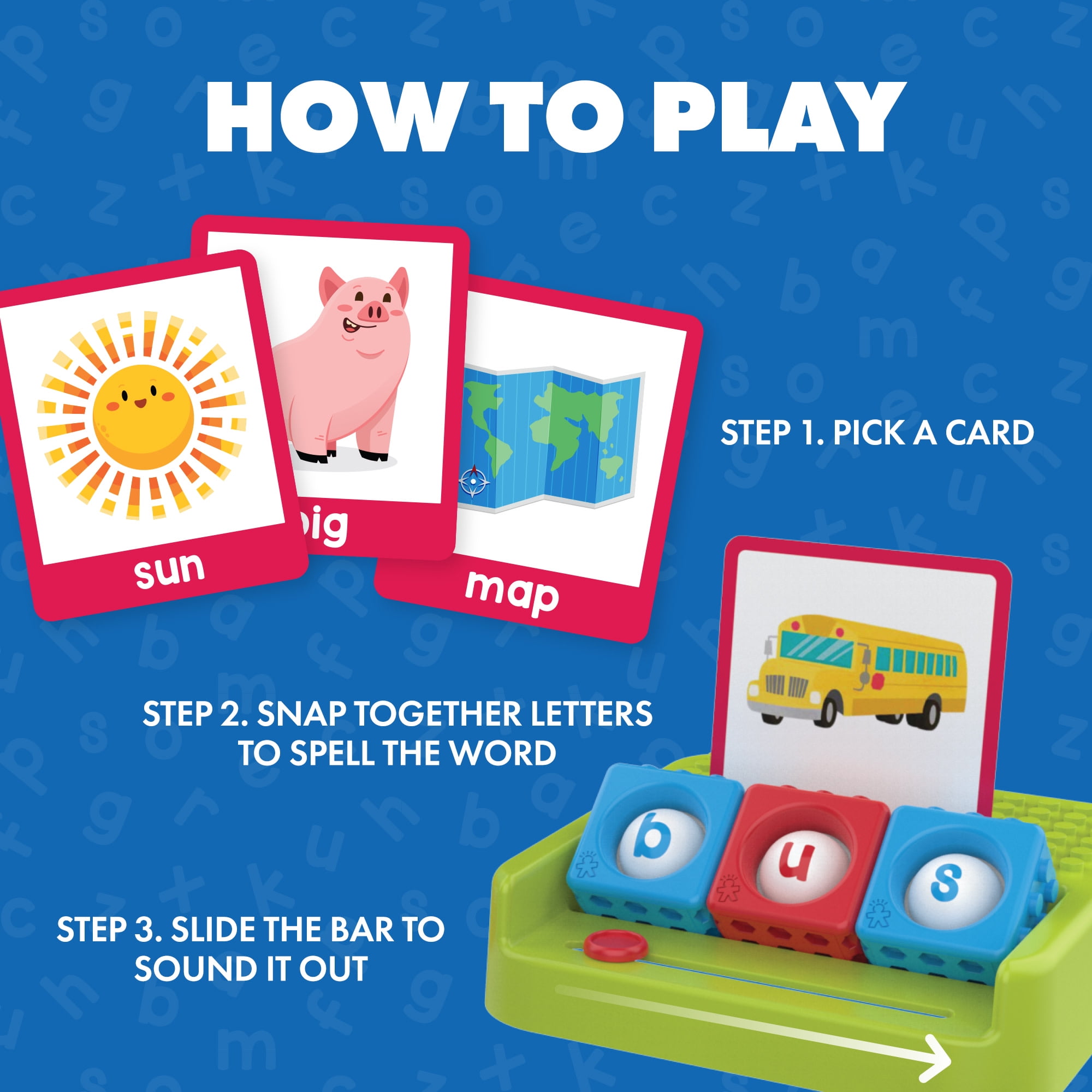 Educational Insights Lowercase Alphabet Bubblebrix™ Toddler Learning Toys, Preschool ABC Toys, Flash Cards