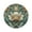 Teal Blue And Beige, variant on Round Placemat Heat Resistant & Wrinkle-Free Dining Table Decor Placemat For Home & Weddings Teal Blue and Beige