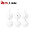 thumbnail image 3 of Nuevas bolas navideñas redondas de espuma blanca, adornos colgantes para árbol de Navidad, para fiestas, bodas, fiestas de año nuevo, decoración del hogar, 3 of 5
