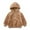 Brown 002, variant on Esaierr Kids Toddler Baby Hoodie Sweatshirt Newborn boys girls Outerwear jacket Zipper Lambswool thickened Winter Hoodie Sweatshirt for 0M-7Y