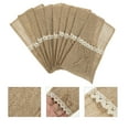 thumbnail image 6 of Sipeihong 10pcs Burlap Tableware Utensil Holders for Wedding Party, 6 of 10