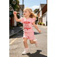 thumbnail image 3 of Younger Tree Toddler Girl Shorts Set Baby Summer Fly Sleeve T-shirts Shorts 2 Piece Clothes Outfits for 6-12 Months, 3 of 10
