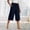 Navy, variant on Outfmvch Capri Palazzo Pants Gauze Pants Capri Pants with Lace Side Straight Paper Bag Pants Gauchos for Women Pull On Elastic Cotton Linen Casual Summer Palazzo Pants with Pockets Beige S-5XL
