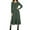 Army Green, variant on BLTIBY Women's Long Sleeve Maxi Dress Fall Winter Round Neck Knit Elegant Slim A Line Wedding Guest Dresses Wine S