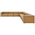 thumbnail image 3 of Sectional Sofa Set, Faux Vegan Leather, Tan, Modern Contemporary Urban Design, Living Lounge Room Hotel Lobby Hospitality, 3 of 10