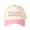 Pink, variant on I'M THE FRIEND IN LOW PLACES Letter Embroidered Trucker Hat, Unisex Adjustable Snapback Mesh Cap for Travel Daily Casual Wear