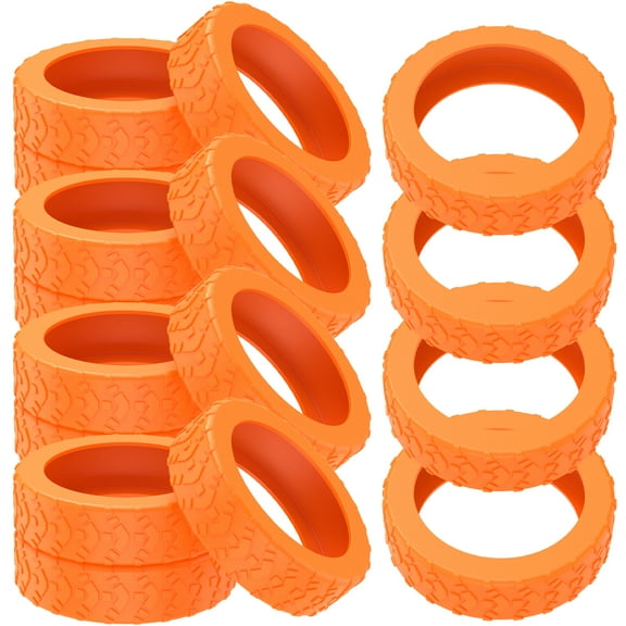 CIVG 16pcs Luggage Wheels Covers Silicone Luggage Wheel Protector Covers Waterproof Silicone Luggage Caster Cover Noise Reducing Spinner Chair Wheels Cover for Suitcase Spinner Chair