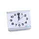 thumbnail image 3 of Billuyoard Reloj despertador de forma cuadrada, Radio, movimiento de de barrido silencioso, decoración de mesa, alimentado por batería, relojes de Decoración del hogar Blanco Billuyoard HA026177-01, 3 of 6