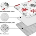 thumbnail image 5 of White Christmas Snowflake Pattern Bathroom Rugs Sets 3 Piece,Toilet Cover Set,Absorbent Non Slip Bathroom Mats Sets with U-Shaped Contour Rug Toilet Rug Set, 5 of 5