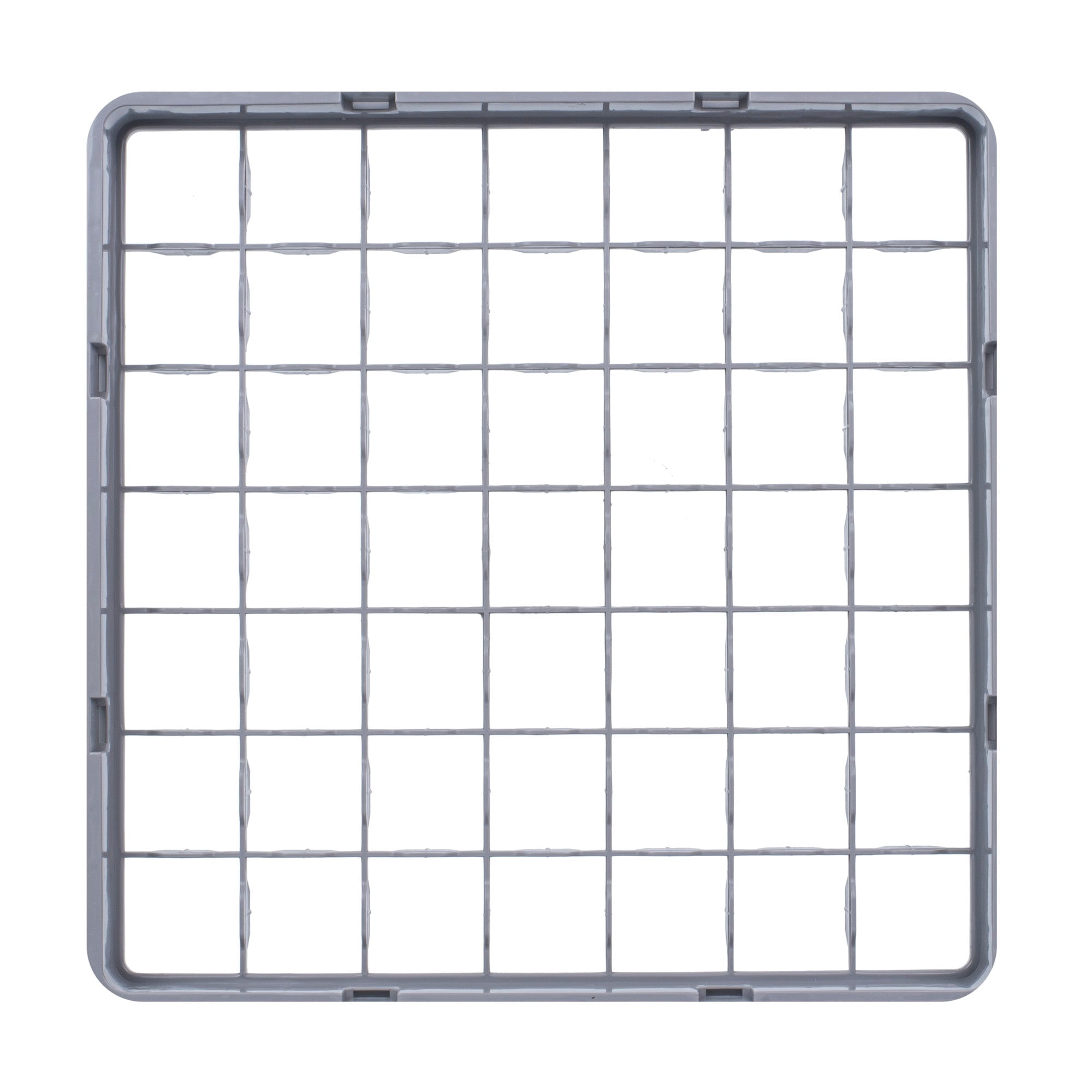 Restaurantware Clean Tek Professional Half Drop Glass Rack Extender, 1 Count 49 Compartments Heavy Duty Polypropylene Rack Dishwasher Extender Gray For Restaurants, Cafeterias & Industrial kitchens