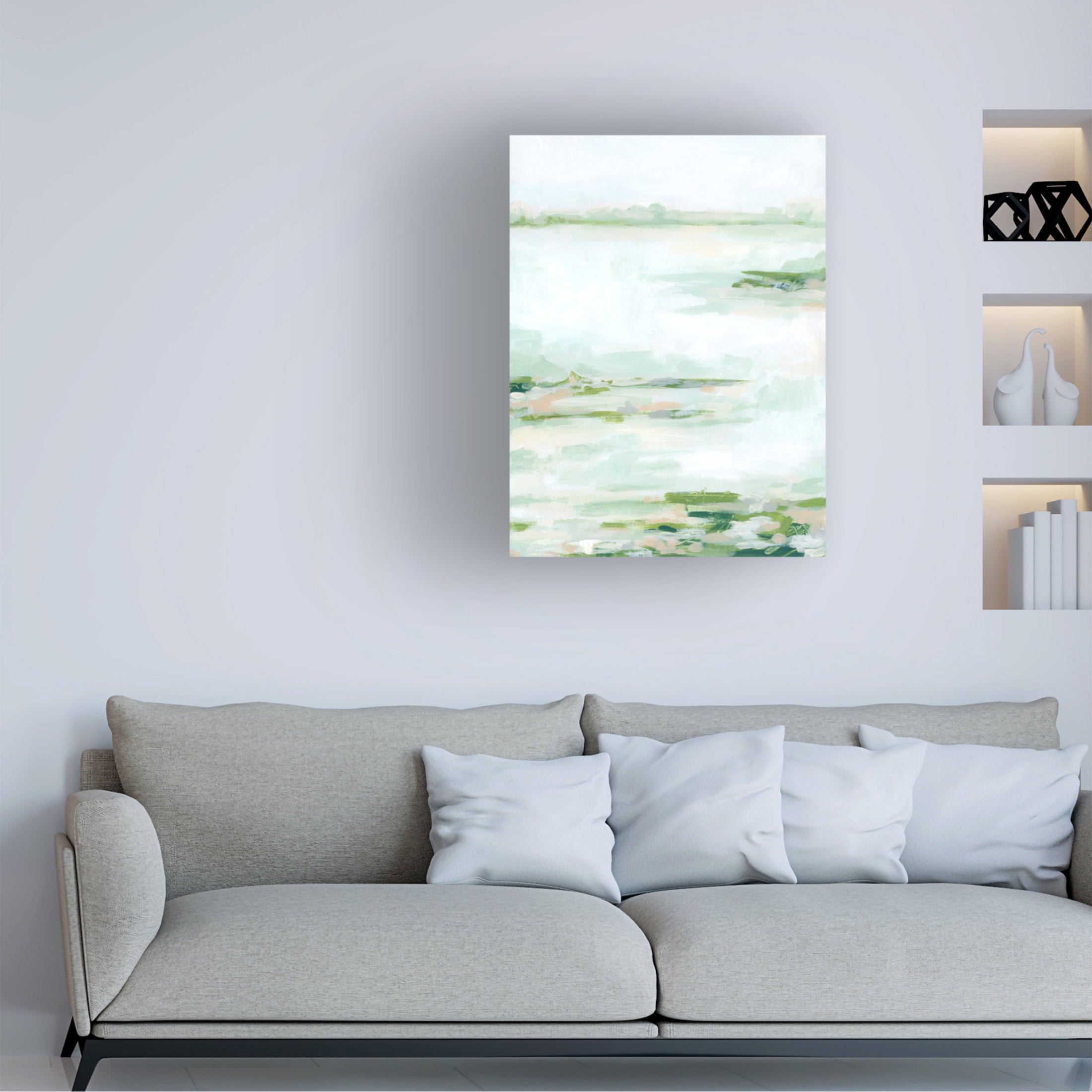 Trademark Fine Art June Erica Vess  Verdant Marsh II Canvas Wall Art