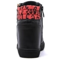 thumbnail image 6 of GLOBALWIN Women's Ankle Boots Black/Watermelon Red Wedge Sneakers For Women 5.5M, 6 of 8