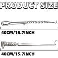 thumbnail image 4 of Stainless Steel Pig Tail Meat Flippers, Meat Hook Flipper, BBQ Turner Hooks, Flip Cooking Hooks for Grilling, Smoking and Frying, 4 of 6