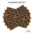 thumbnail image 5 of Rocae German Shepherd Dog Printed Heat Resistant Place Mats,Classic Hemstitch Cloth Fabric Placemats Imitation Linen Place Mat Table Mats 18x12 inch, 5 of 5