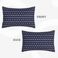 thumbnail image 4 of Balery Purple and Blue Squares Bedding Queen Pillow Cases - Envelope Closure - Soft Brushed Microfiber Fabric - Shrinkage and Fade Resistant Pillow Cases-16"x24", 4 of 9