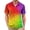 Multicolor Cloud Pattern, variant on Men's Hawaiian Shirts Rainbow Short Sleeve Button Down Tropical Shirts Regular Fit Trendy Clothes for Leisure