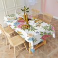 thumbnail image 3 of Pioneer Flower Floral Print Pattern Rectangle Tablecloth 60"x120", Waterproof Polyester Table Cloth, Wipeable Spillproof for Dining Camping Indoor Outdoor, 3 of 6