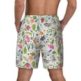 thumbnail image 2 of Lsque Mens Swim Trunks Rabbit And Butterfly Pattern - Bathing Suit Compression Liner - Beach Swim Shorts Swimwear - (S-3XL) - Stretch Quick Dry -Small, 2 of 9