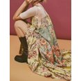 thumbnail image 3 of Brewee Robe Boho à Imprimé Floral d'Été 2024 pour Femmes, Bretelles Spaghetti, Volants, Ligne A, Longue Robe Maxi de Plage, 3 of 7