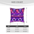 thumbnail image 4 of ZNDUO Throw Pillow, 18"x18" Bed Pillow and Couch Pillows - Indoor Decorative Pillows，Tribal Purple Seamless Throw Pillow, 4 of 8