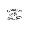 thumbnail image 2 of TIMIFIS Home Decor DIY Good Bye Room Toilet Seat Bathroom Sticker Home Refrigerator Wall Decal Art DecorFall, 2 of 3