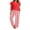 Red Plaid, variant on Ekouaer Pajama Sets for Women Round Neck Pjs Short Sleeve Sleepwear with Long Pants Loose Lounge Sets
