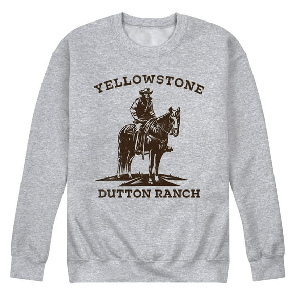 Yellowstone - Stone Dutton Cowboy - Men's Long Sleeve Crew Neck Fleece