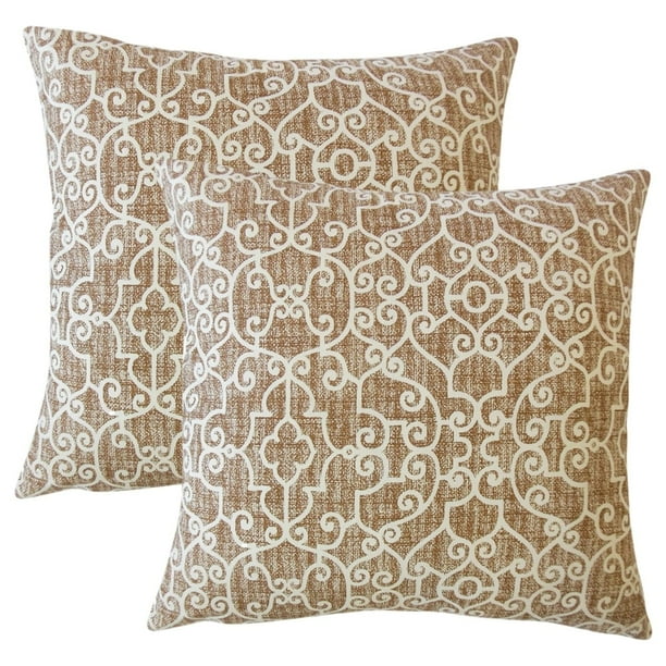 The Pillow Collection Set of 2 Faigel Animal Print Throw Pillows in Twill - Walmart.com ...