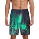 thumbnail image 1 of Balery Northern Lights 2 Pantalones cortos de pijama de punto de algodón para hombre con cinturilla y bolsillos-4X-Large, 1 of 6