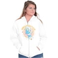 thumbnail image 3 of Have A Smurfy Day Smurfette Cartoon Zip Hoodie Sweatshirt Women Brisco Brands M, 3 of 5