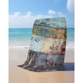 thumbnail image 4 of Vintage Flower Beach Towels Oversized Super Absorbent, Retro Botanical Floral Wooden Lightweight Bath Towel Quick Dry Sets For Bathroom/Pool/Rv Camping/Beach Play/Gym Room/Picnic 31"x62", 4 of 8