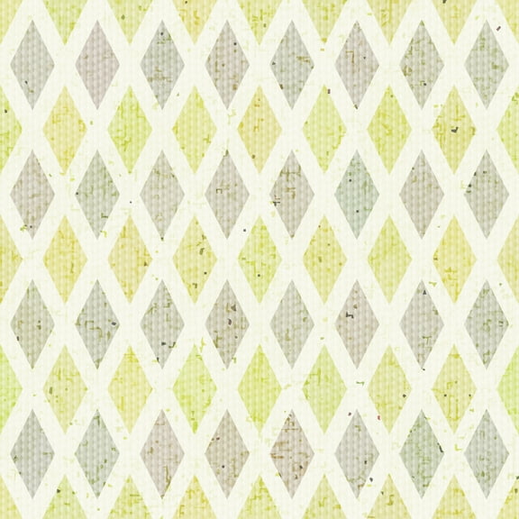 MuralsPrint Yellow and Gray Rhombus Shapes Wallpaper Removable - 10'ft H x 24''inch W