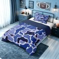 thumbnail image 3 of meiyoeat Navy Camouflage Dinosaur Twin Comforter Sets for Boys Girls Kids, Rustic Camouflage Animal Bedding Set, Blue, Blue Reversible, 2pcs, 1 Comforter and 1 Pillowcase, 3 of 5