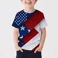 thumbnail image 2 of Afuyipoi 4th of July T-Shirts Boys,Independence Day Print Breathable Short Sleeve Kids Crewneck Tees Multicolor 10-11T, 2 of 5