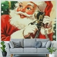 thumbnail image 4 of Pratyus Santa Claus Telephone Bell Tapestry Wall Hanging for Bedroom Dorm Christmas Decoration 60x50inch, 4 of 6