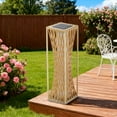 thumbnail image 2 of GRANDPATIO Outdoor Lights Solar Floor Lamp Resin Wicker Weave Waterproof Outside Deck Light for Porch, Yard, Garden, Lawn Decor，Nature, 2 of 6