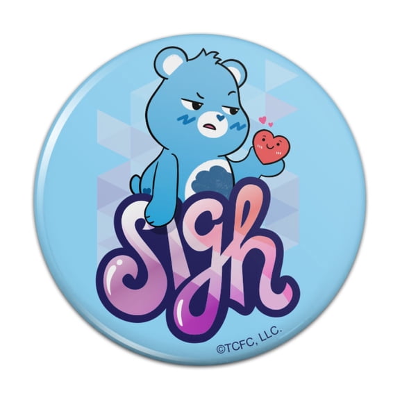Care Bears: Unlock the Magic Grumy Bear Sigh Pinback Button Pin